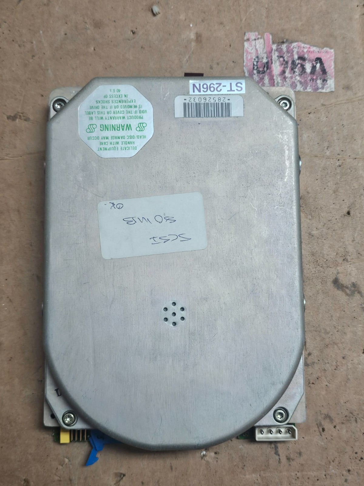 Vintage Retro Rare Clean NOS? Seagate ST-296N 5.25” SCSI Hard Drive 80MB Clean