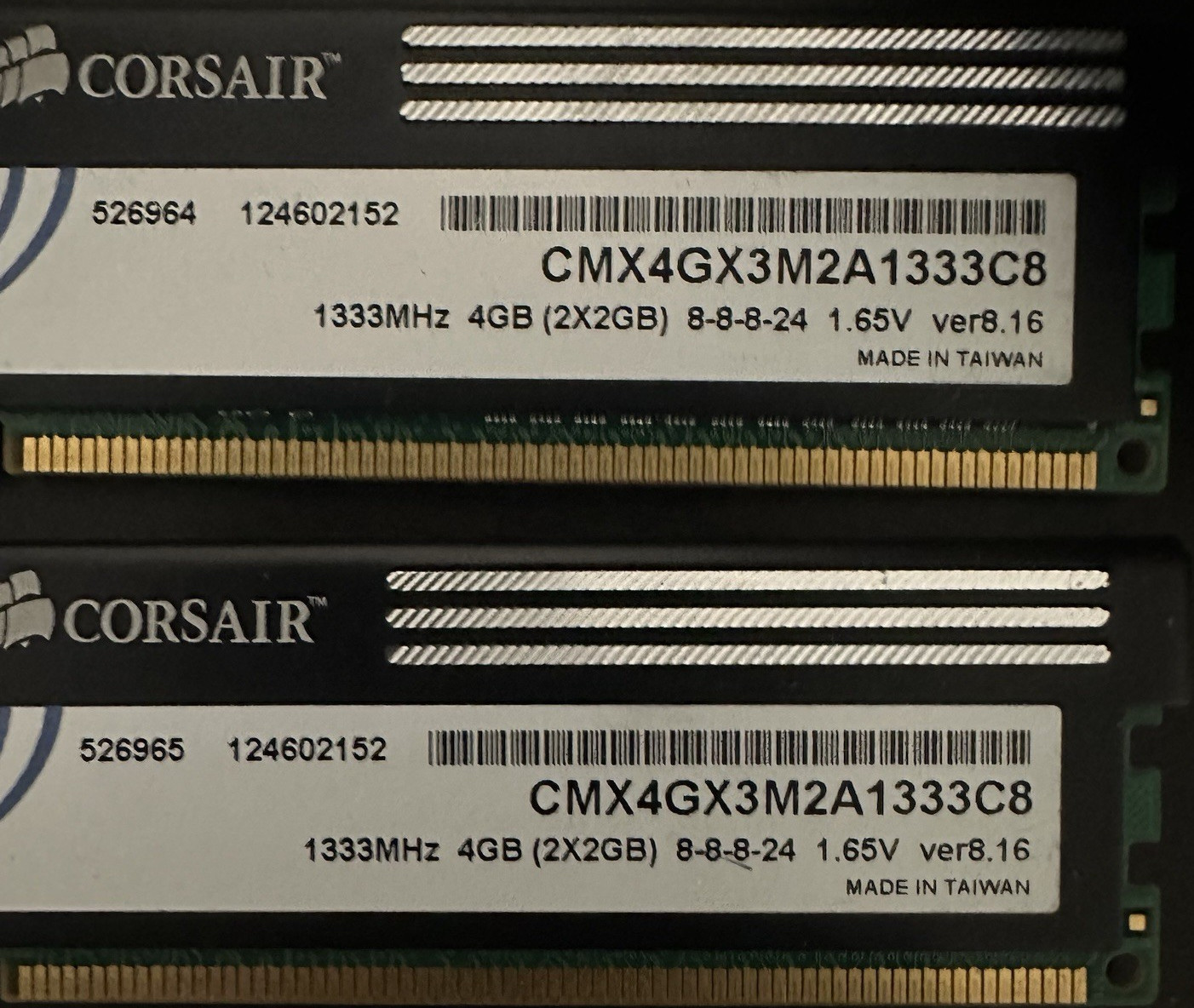 Corsair, Ramaxel, SK hynix, Samsung DDR3 DIMM RAM Lot 12GB ECC Memory