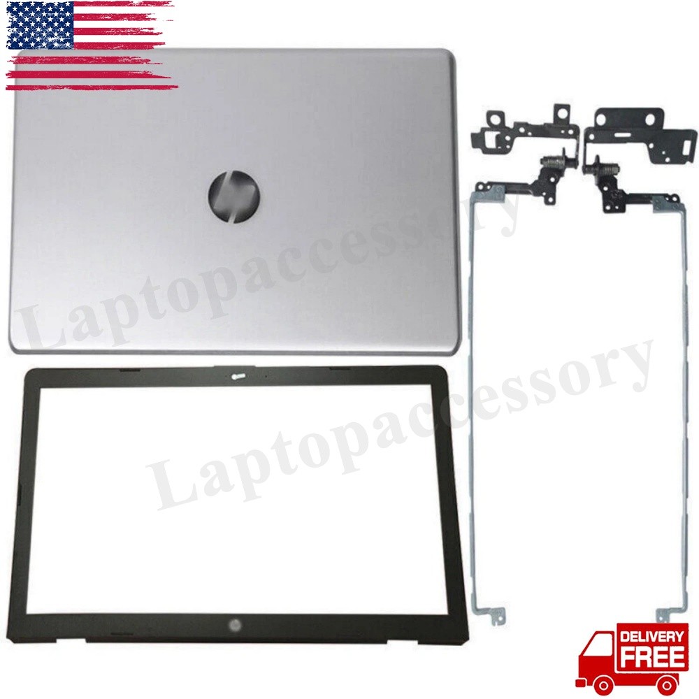 New 926482-001 For HP 17-BS 17-AK 17G-BR Top LCD Back Cover+ Bezel Hinges Silver