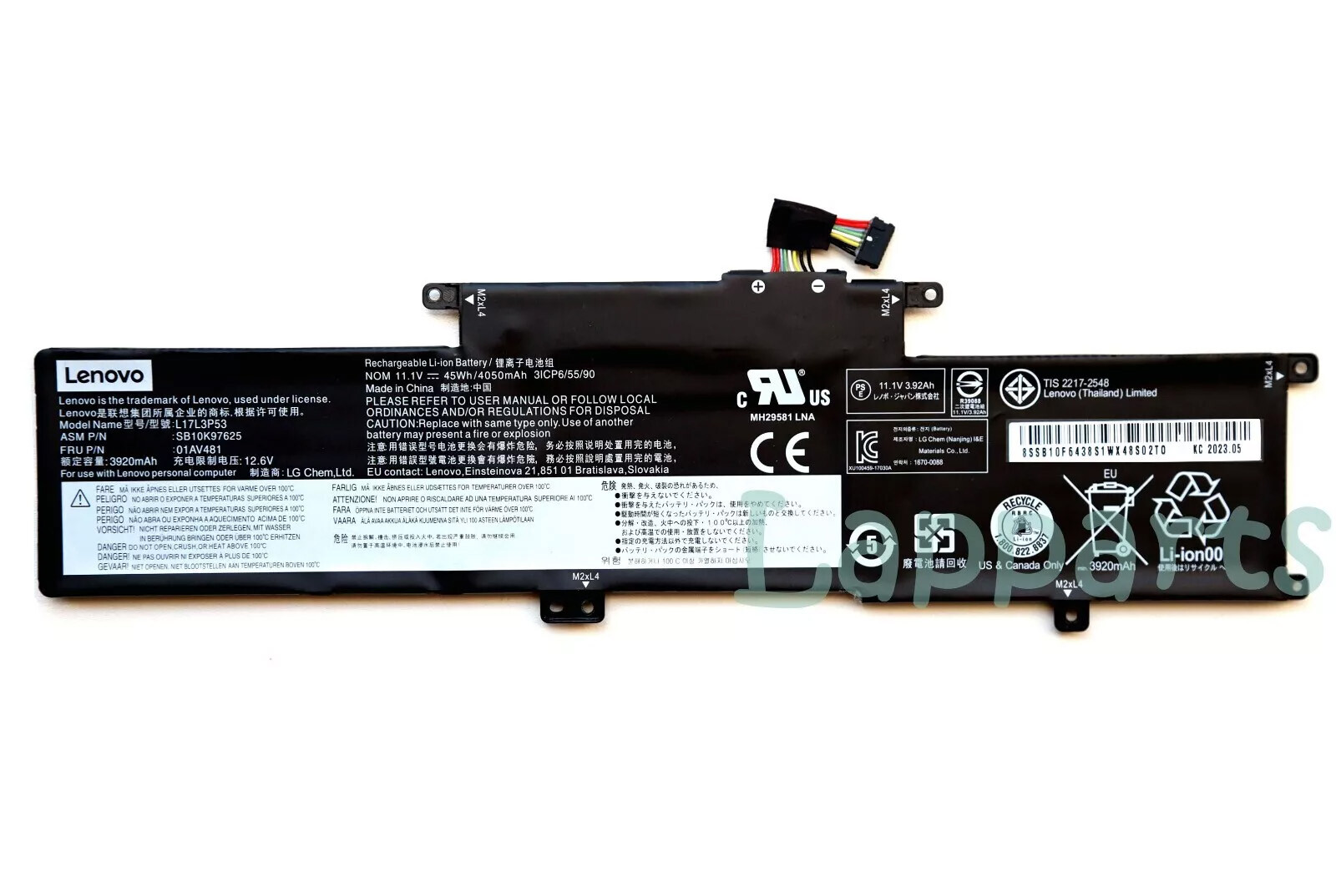 Genuine Battery L17C3P53 L17L3P53 L17M3P55 For Lenovo ThinkPad L380 L390 S2 Yoga