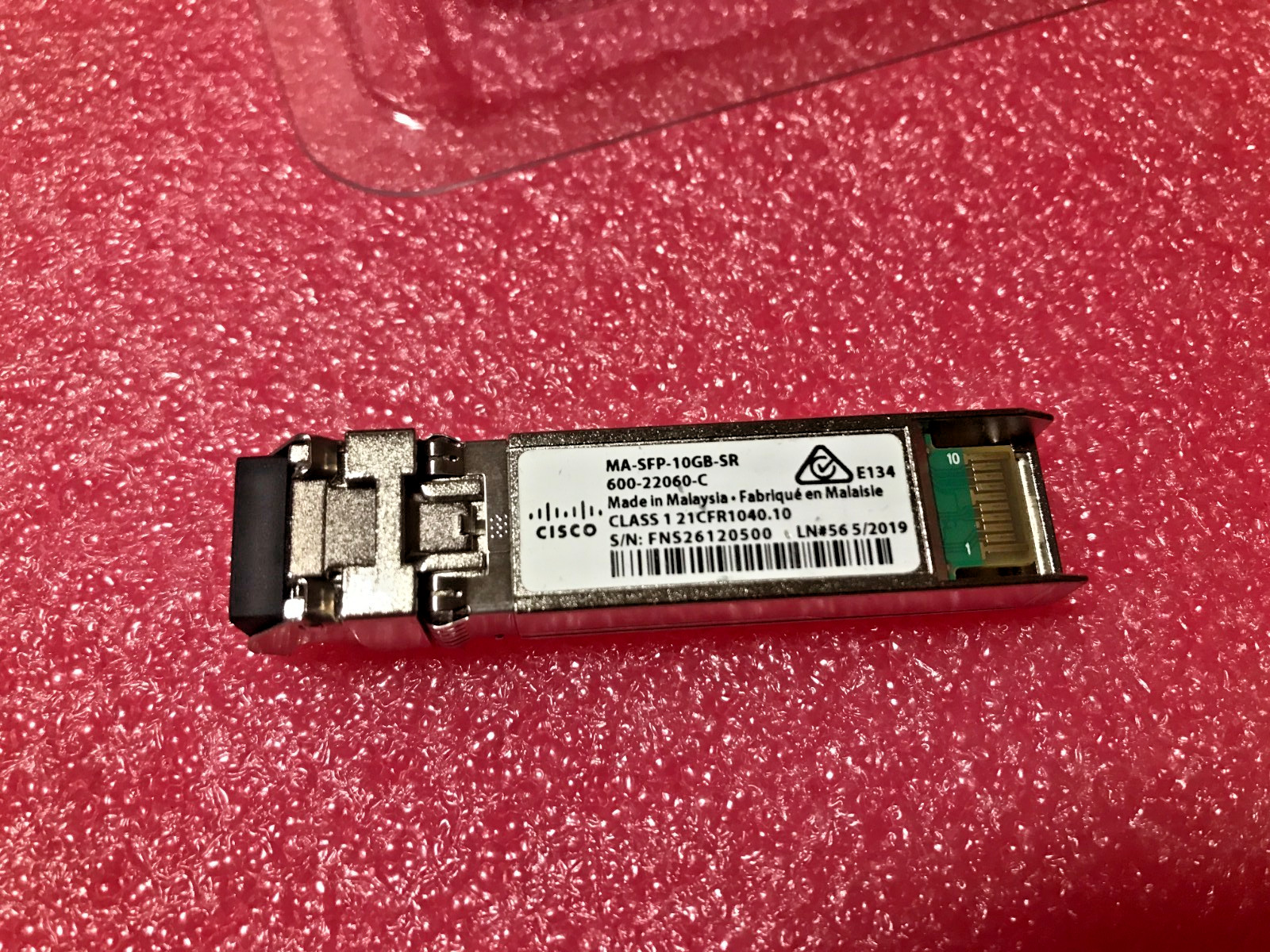 Cisco Meraki MA-SFP-10GB-SR 10GBASE-SR SFP+SR 850nm LC MMF