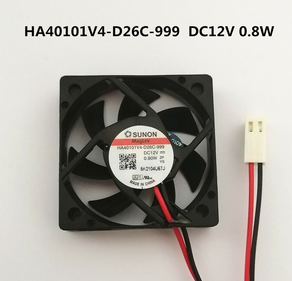 For SUNON HA40101V4-D26C-999 4010 12V 0.8W 2-pin magnetic suspension silent fan