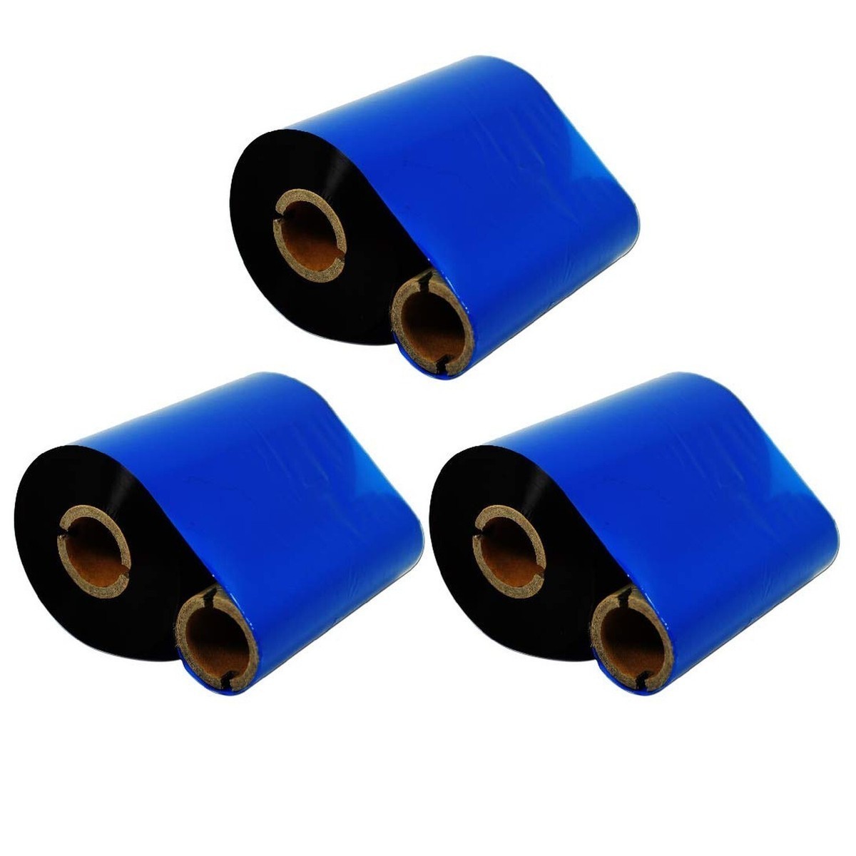 3 Pack 4.33” x 1476’ Thermal Wax Ribbon Enhanced Wax Resin Zebra Desktop Printer