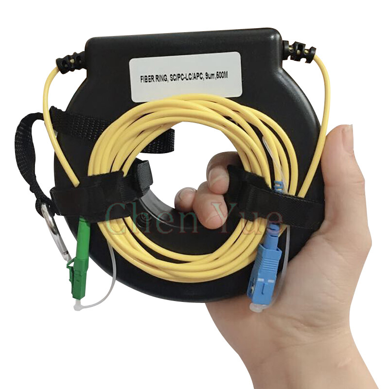 500m Mini OTDR Launch Cable Box Fiber Ring Drum Test SC UPC-LC APC SM G652D