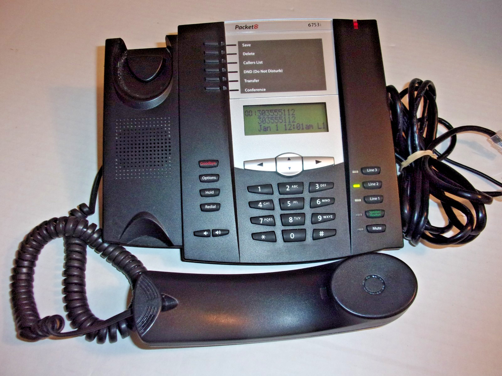 PACKET8 OFFICE BUSINESS PHONE SYSTEM 6753i VoIP PHONE