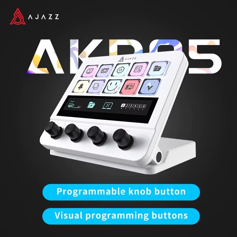 Ajazz AKP05 9-Key Mechanical Macro Pad Programmable USB Keypad Win/Mac