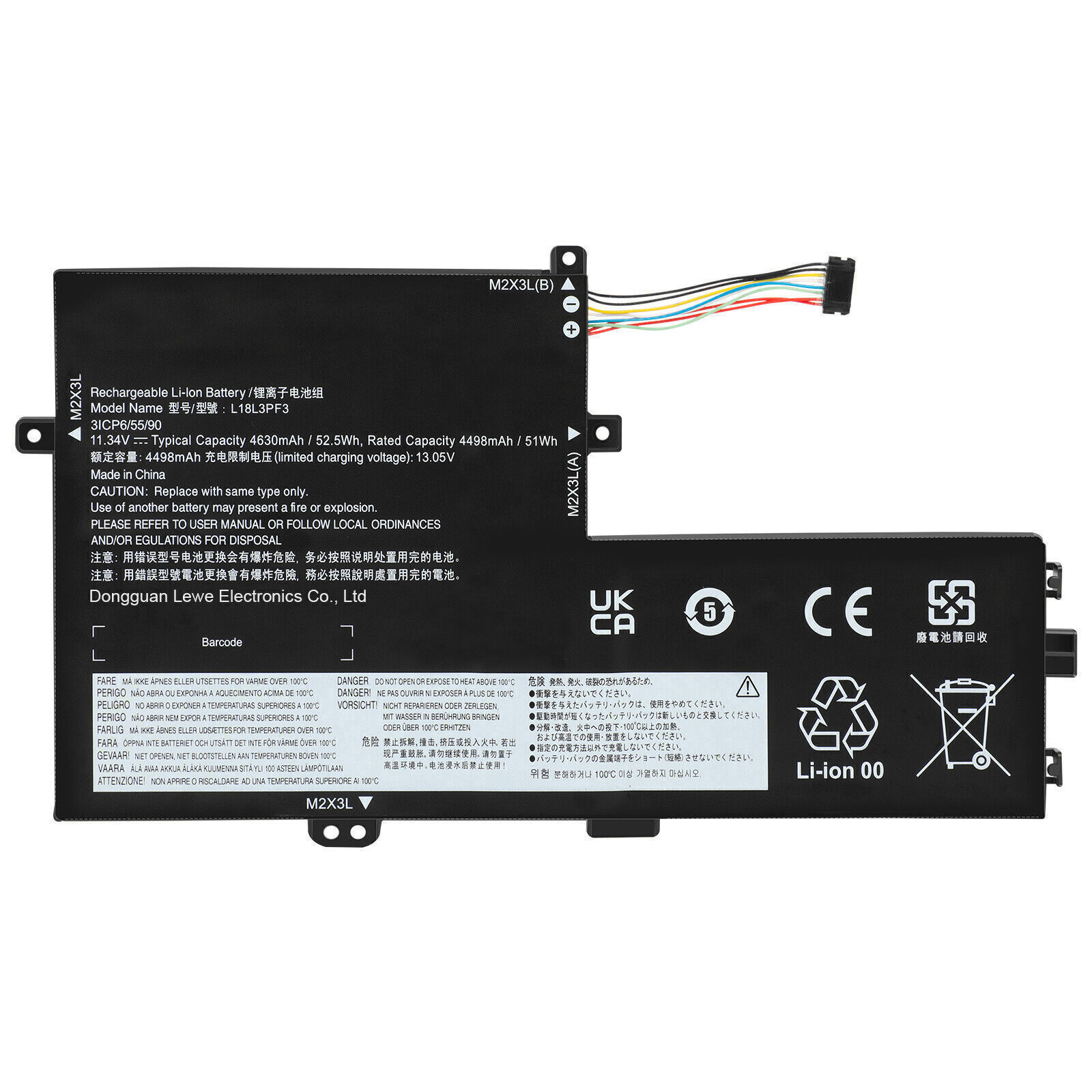 L18L3PF3 L18C3PF7 L18M3PF6 Battery for Lenovo ideapad S340-15API S340-15IWL