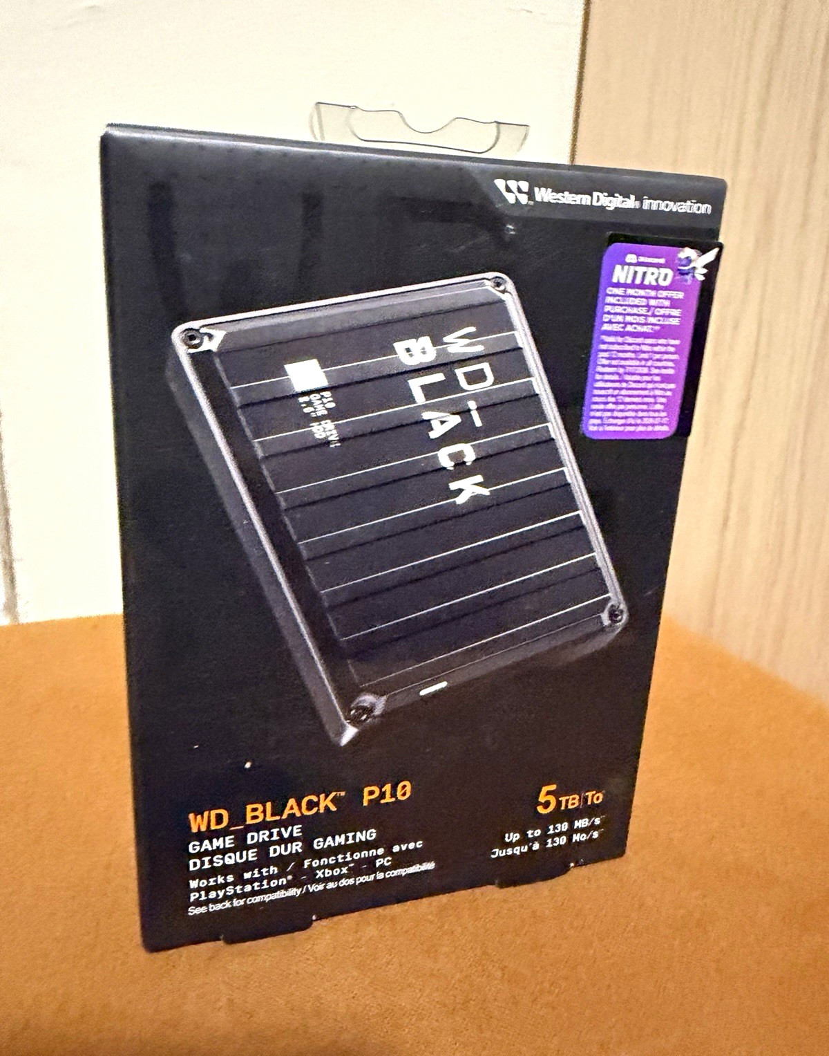 Western Digital WD_BLACK P10 5TB Portable HDD USB, 2.5in, USB-Powered, Black