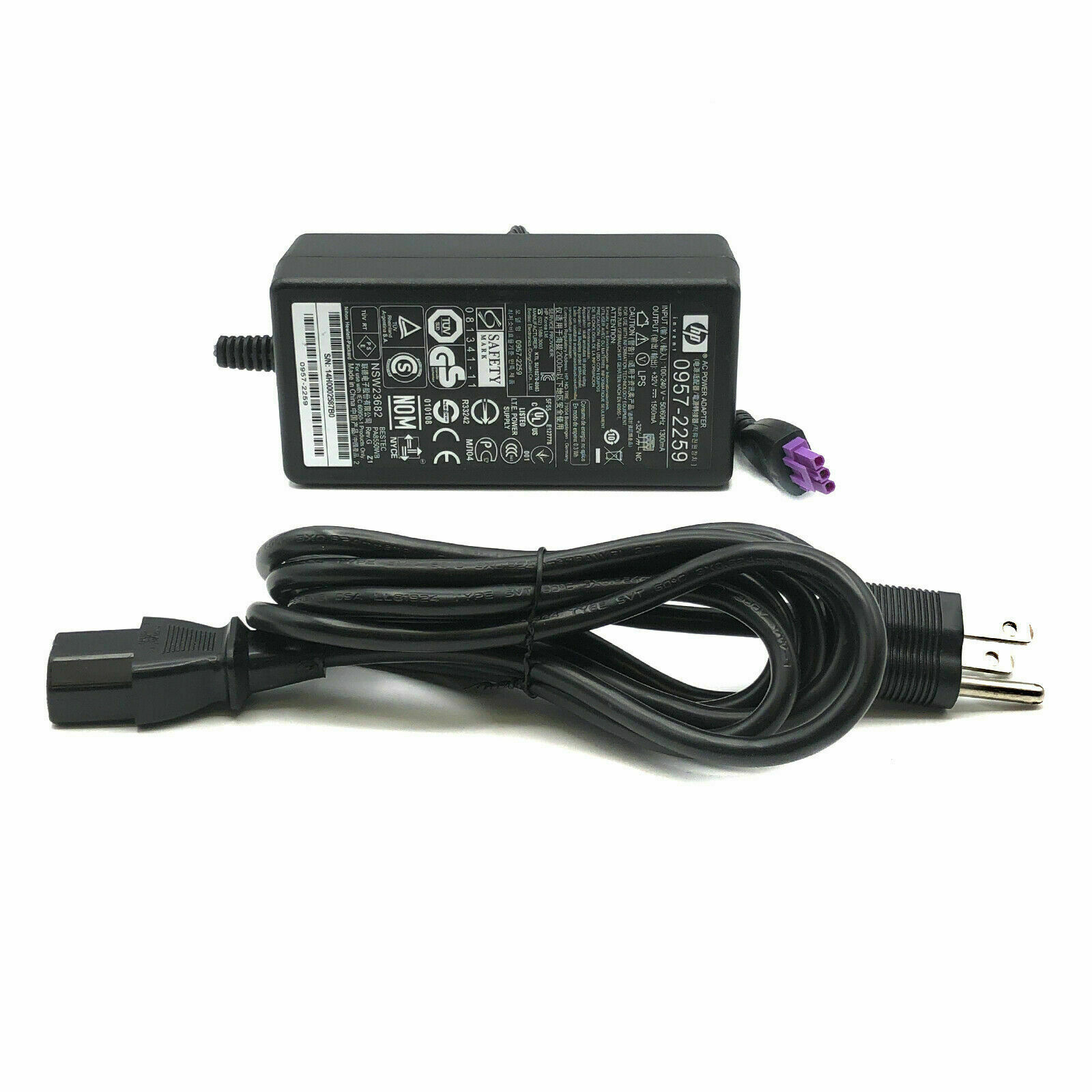 Original HP AC/DC Power Adapter for Photosmart C5173 C5175 C5180 C5183 Printer