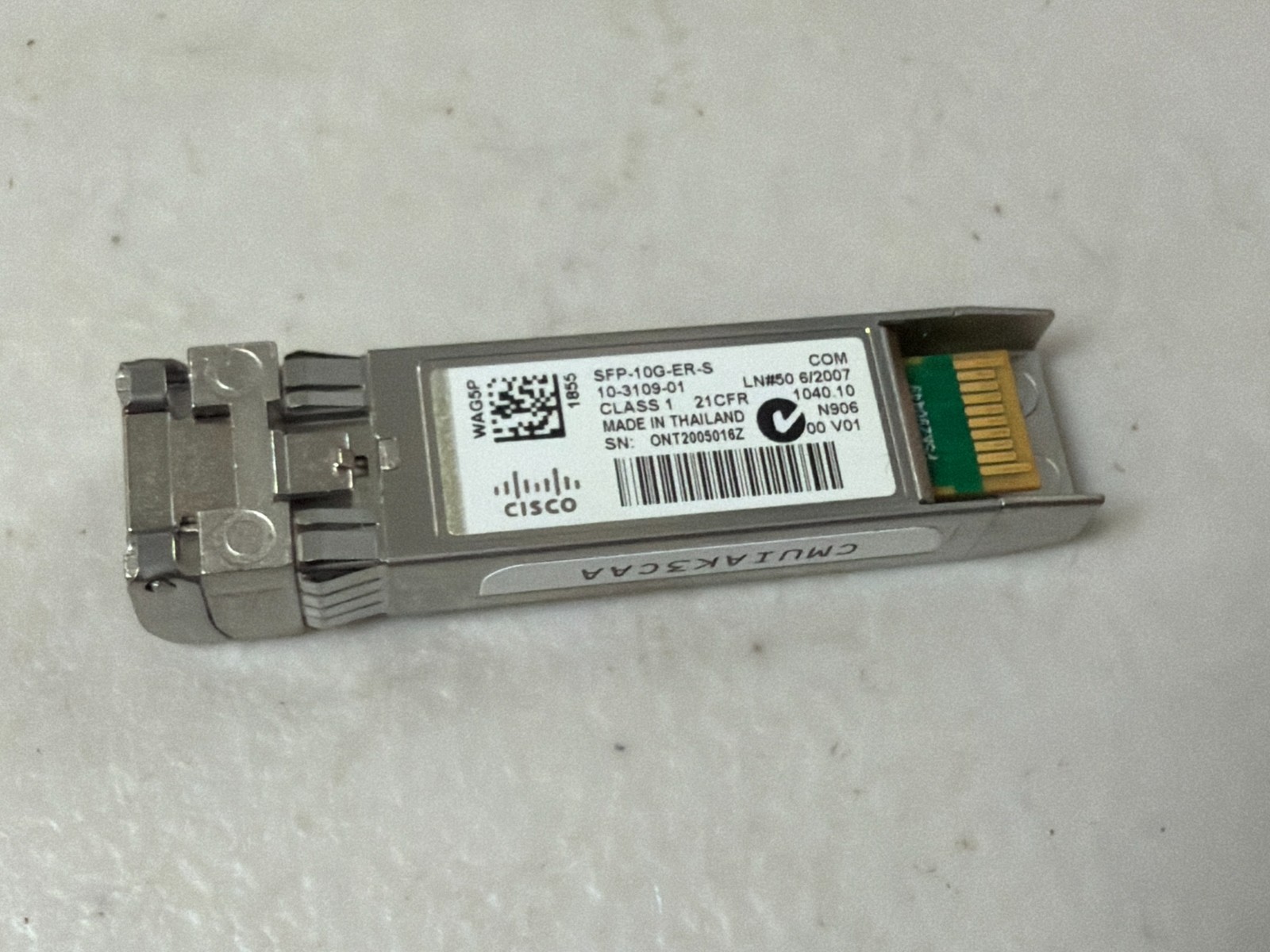 Cisco SFP-10G-ER-S 10-3109-01 10GBASE-ER SFP+ Single‑Mode 40km Transceiver