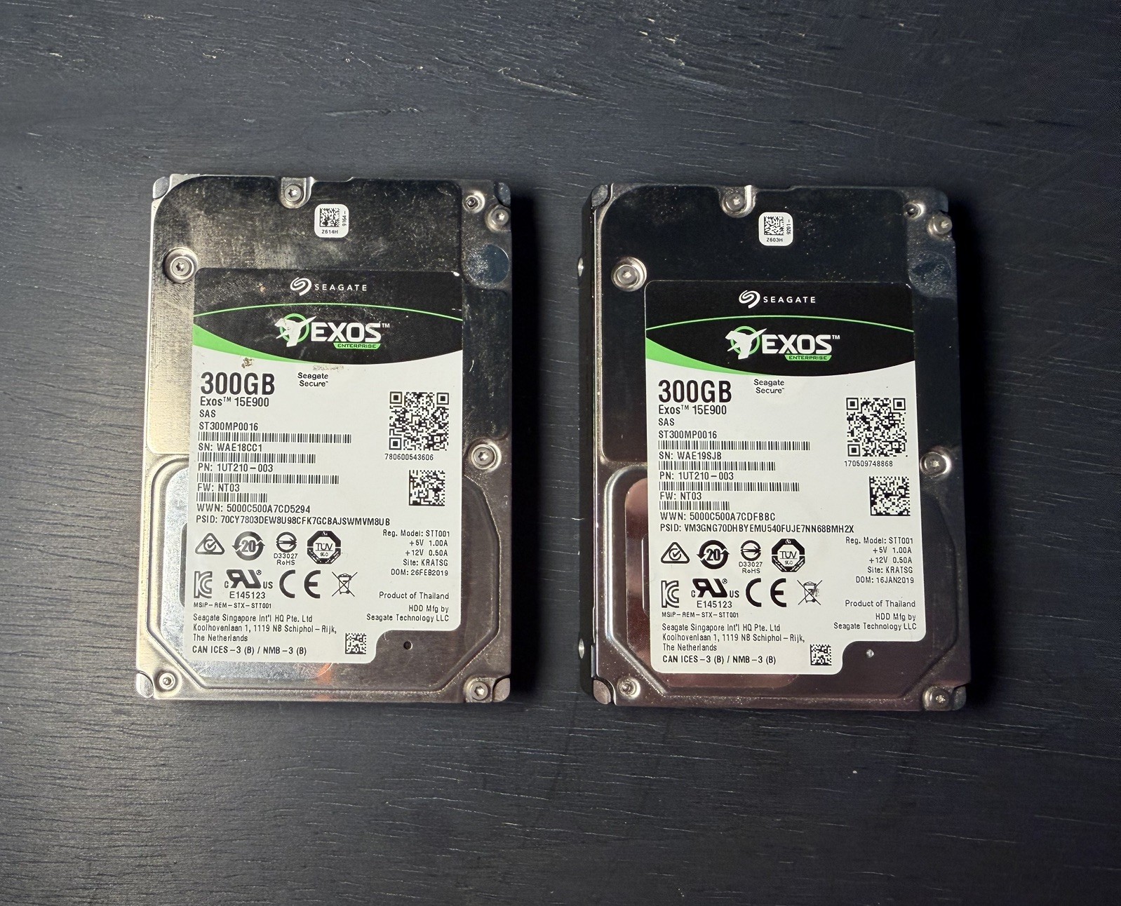 2 PACK Seagate EXOS Enterprise 300GB EXOS 15E900 2.5 in. drive - 