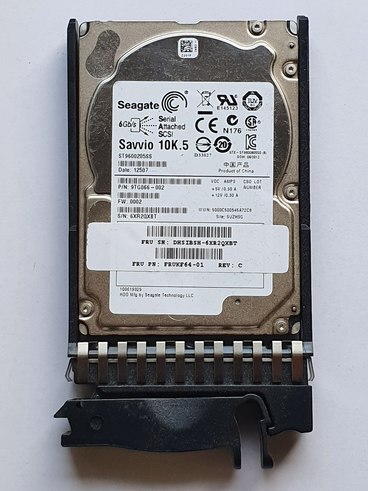 600GB SAS Fujitsu Seagate ST9600205SS 10000rpm 6Gb/s 64MB HDD 2.5" + caddy