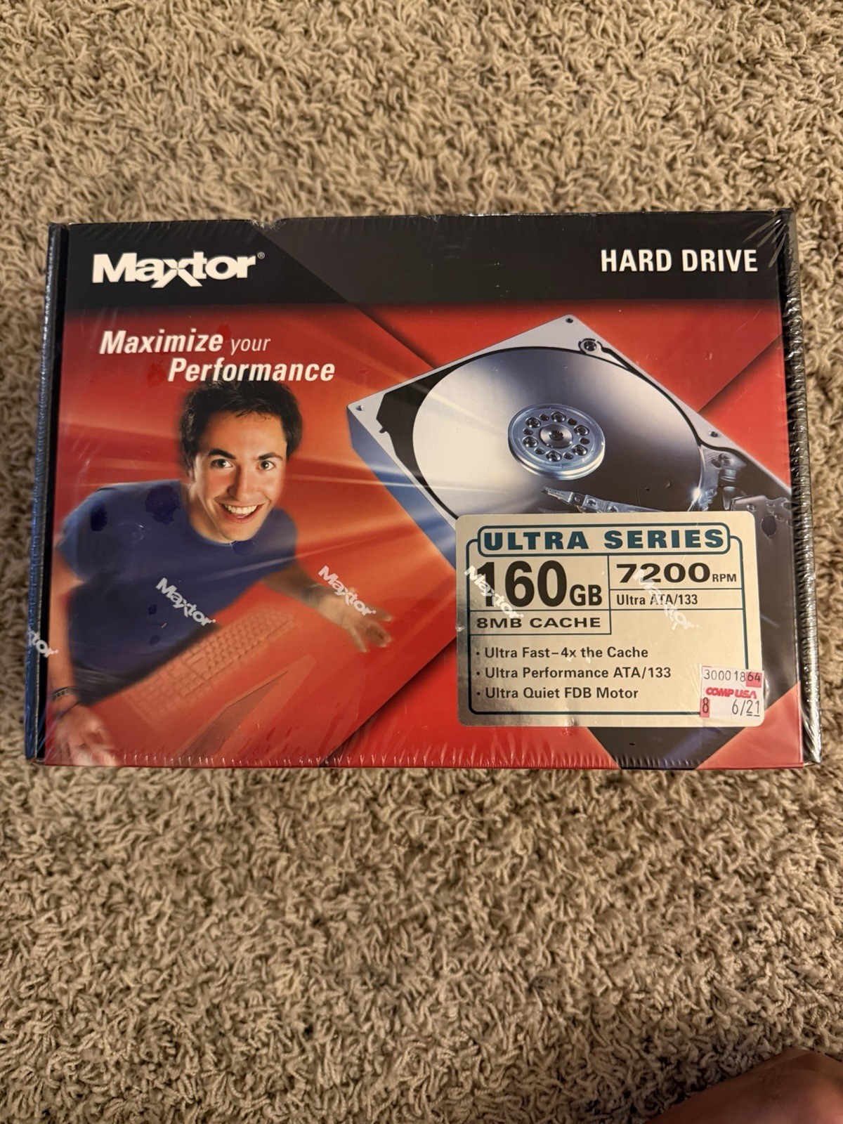 Maxtor Hard Drive Ultra Series 160 Gigabytes 7200 RPM 8MB Cache NEW SEALED