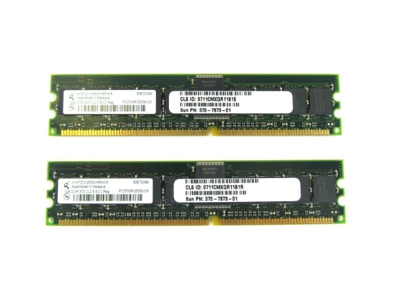 Sun 540-6467 2GB (2 × 1GB DIMM (370-7973) Memory Kit