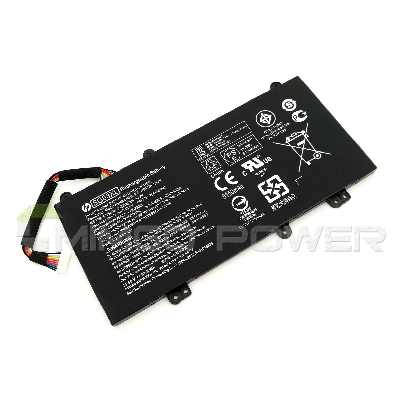 New Genuine SG03XL Battery for HP Envy M7-U105DX 17T-U100 HSTNN-LB7F 849048-421