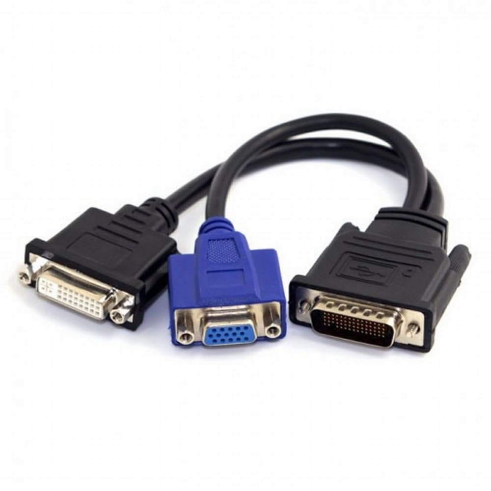 Cable LFH 60Pin DMS 59pin Male to Dual DVI 24+5 Female VGA RGB 15pin Female S...