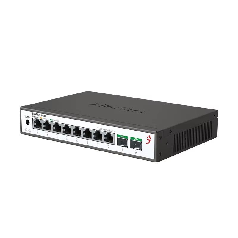 XikeStor Unmanaged 2.5G Switch 8-Port RJ45 + 2-Port 10G SFP+ SKS1200-8E2X