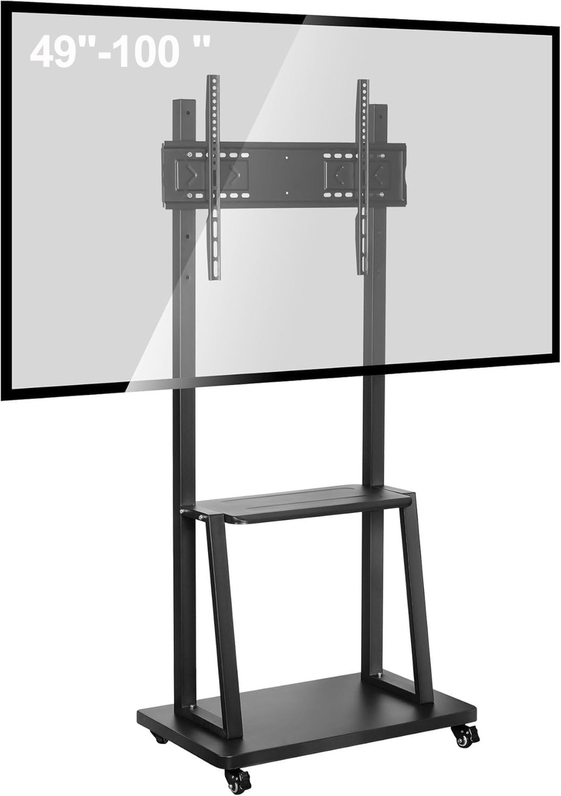 Smart Board Stand with Wheels,Height Adjustable Mobile Rolling Stand for Clas...