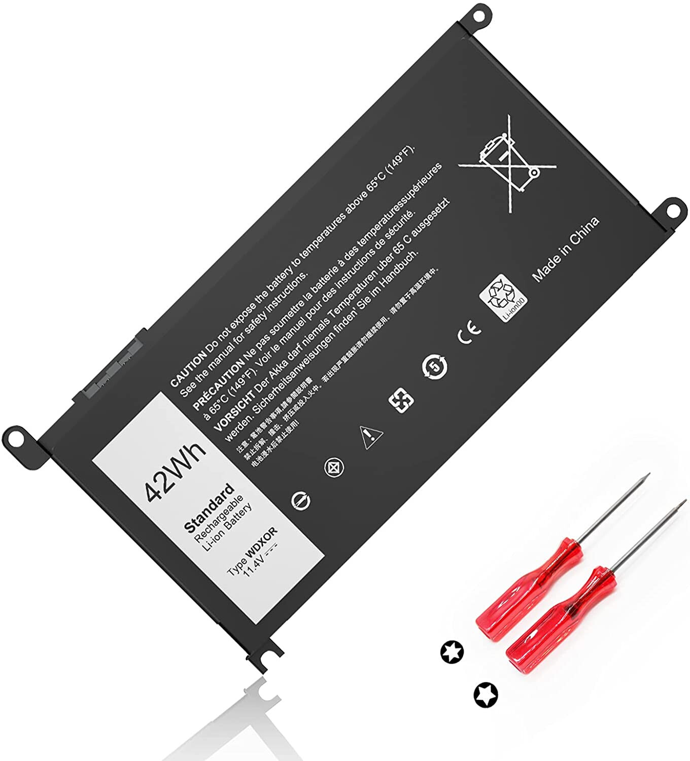 WDXOR WDX0R Battery For Dell Inspiron 15 5565 5567 5568 5578 13 5368 5378 5379