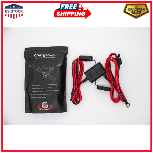 ChargeSafe - Magnetic Trickle Charger Adapter | 6V - 12V Quick Connect and Di...
