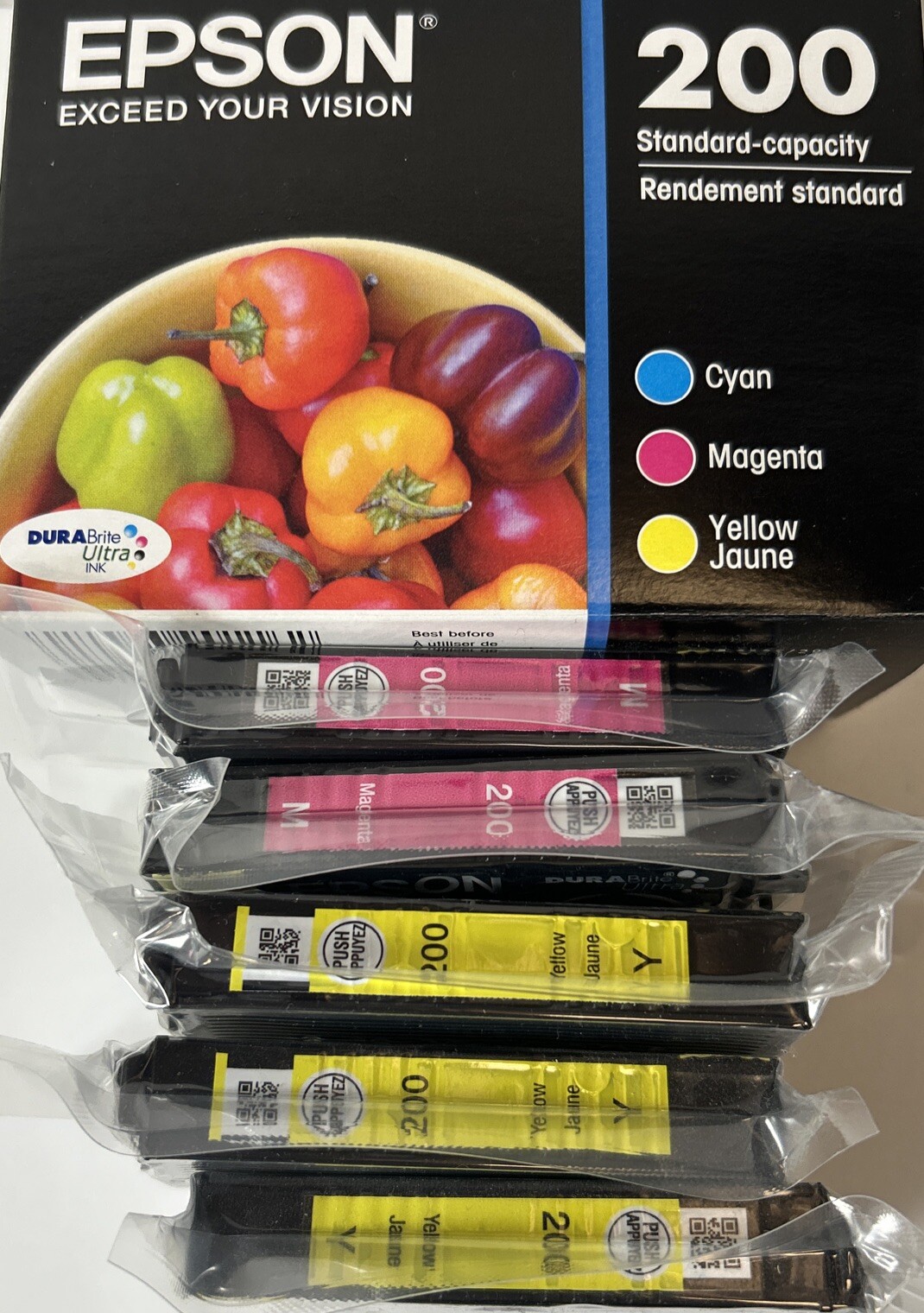 Epson T200520 Color Multi-Pack  (2 Magenta 3 Yellow 0 Cyan)