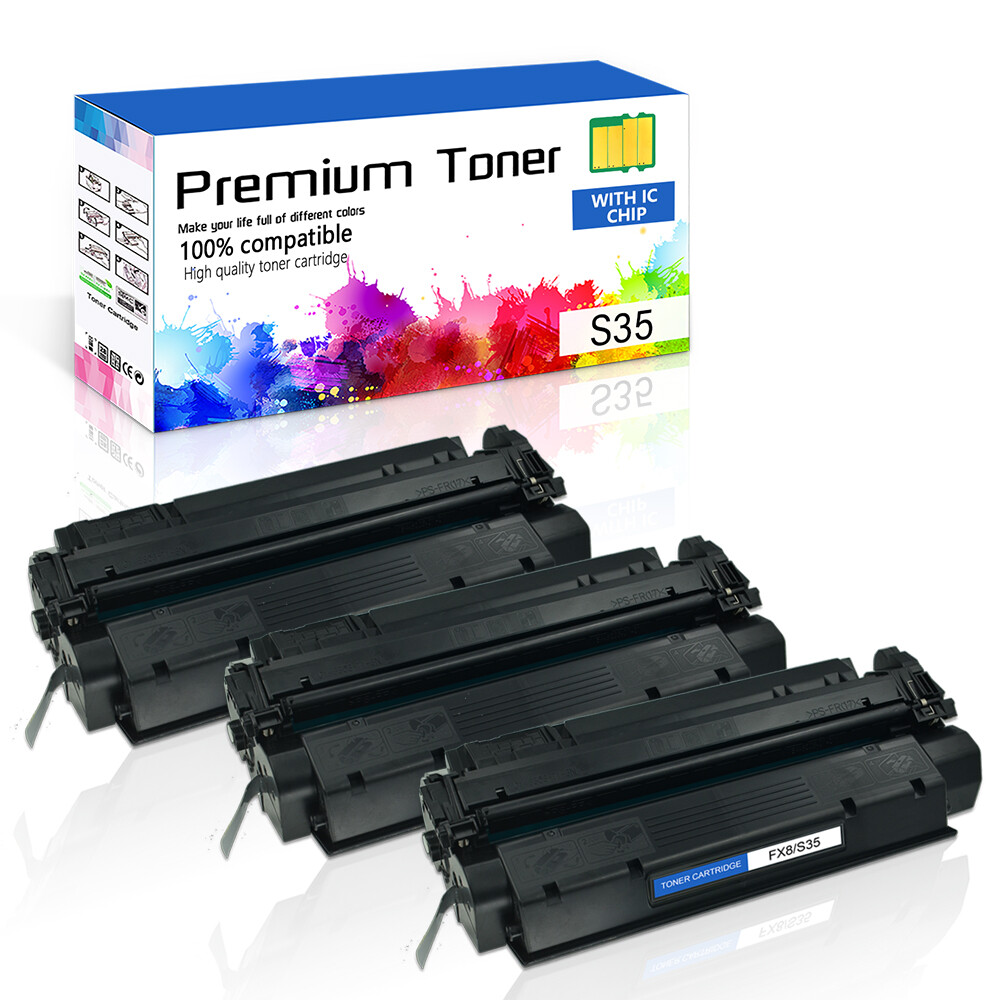 3PK FX8 S35 Toner Cartridge Compatible for Canon ImageCLASS D320 D340 L170 L400