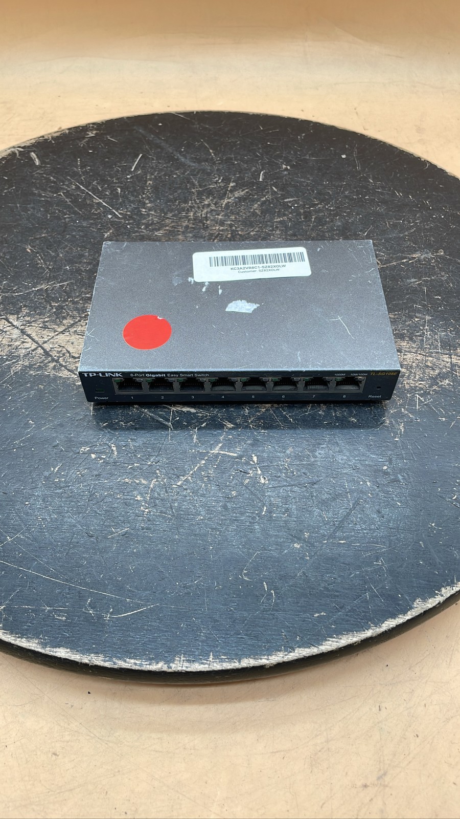 TP-Link TL-SG108E 8-Port Gigabit Easy Smart Network Switch for Parts/Repair