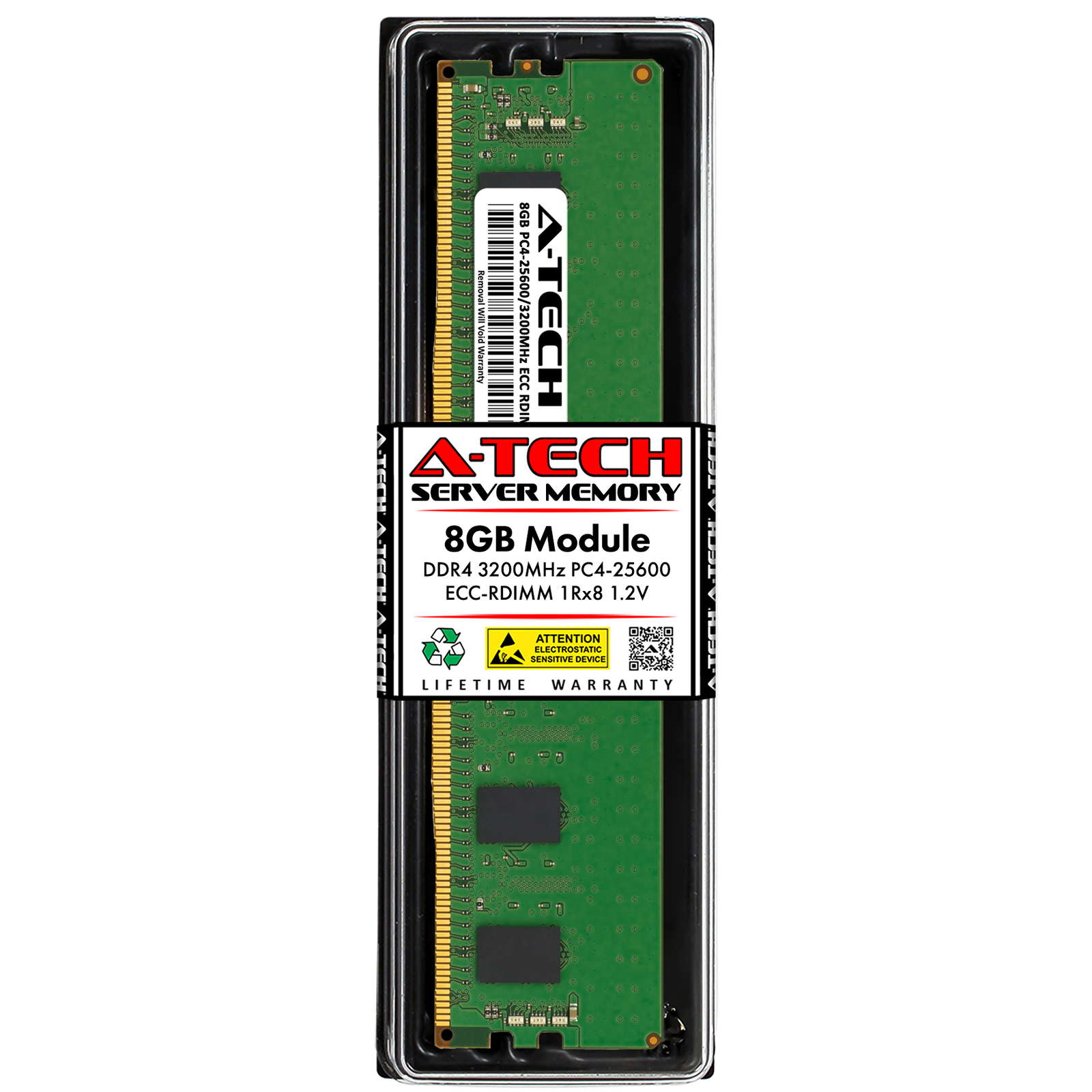 8GB DDR4 PC4-25600 RDIMM (Replacement for Micron MTA9ASF1G72PZ-3G2R1) Memory RAM