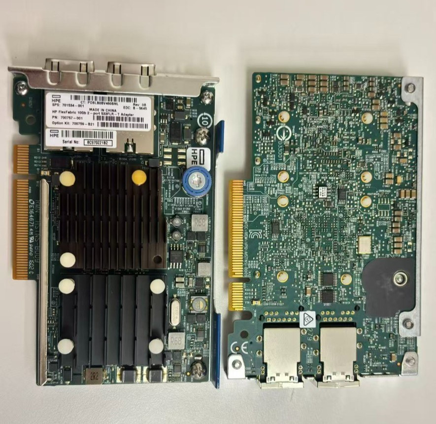 HPE 533FLR-T 2-Port 10Gb RJ-45 FlexFabric Network Adapter 700759-B21 701534-001