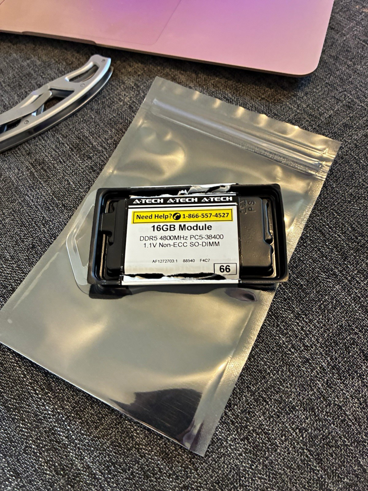 A-Tech 16GB DDR5-4800 PC5-38400 SO-DIMM Laptop RAM Non-ECC 1x16GB
