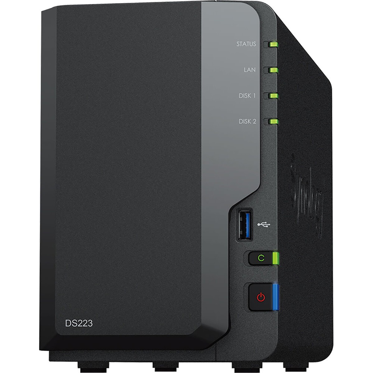 Synology DiskStation DS223 2-Bay NAS Enclosure, Realtek RTD1619B CPU, Diskless