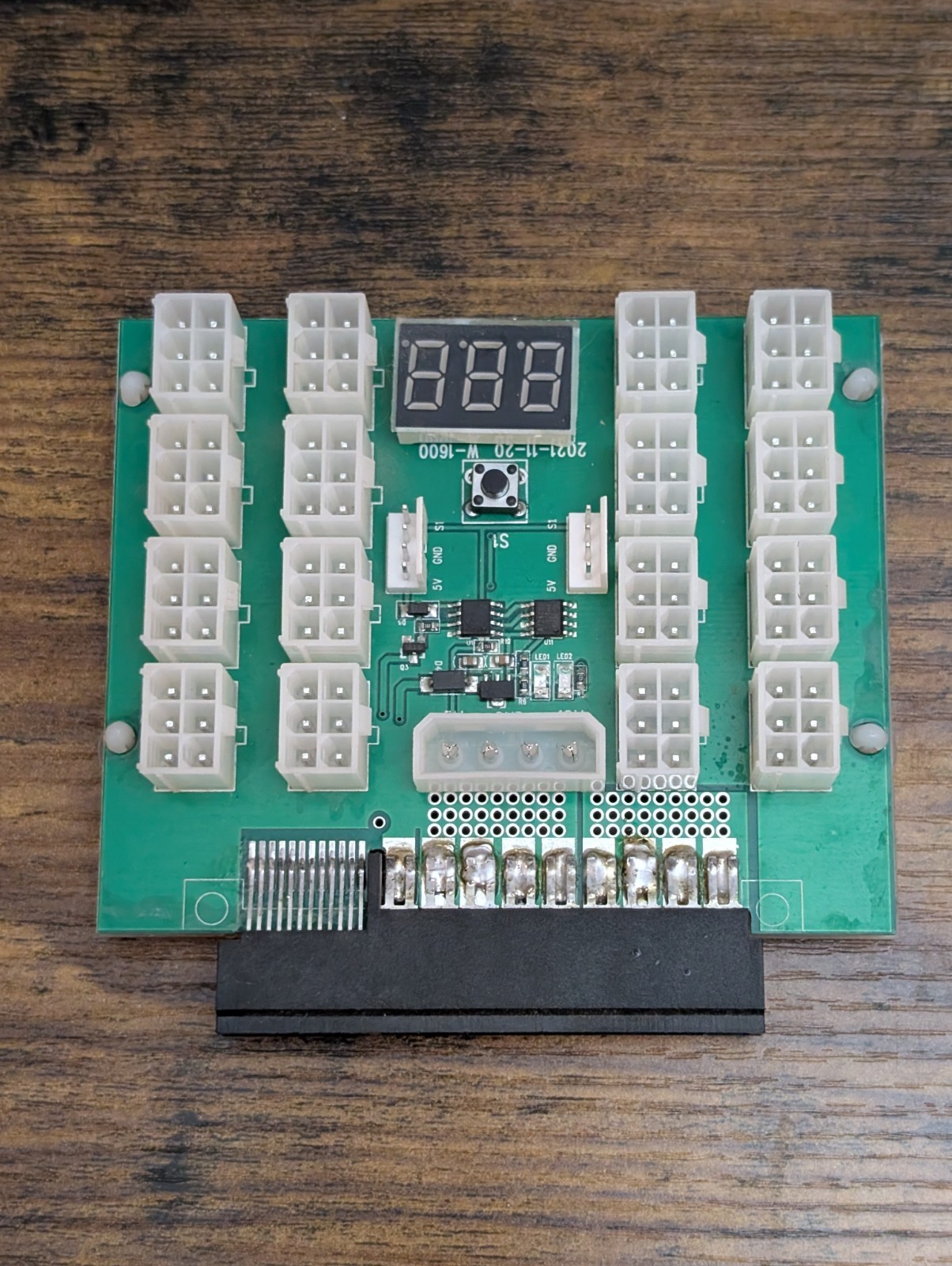 16-Port PSU Breakout Board X-Adapter V11 Chain Sync HP Dell 1200W 1400W