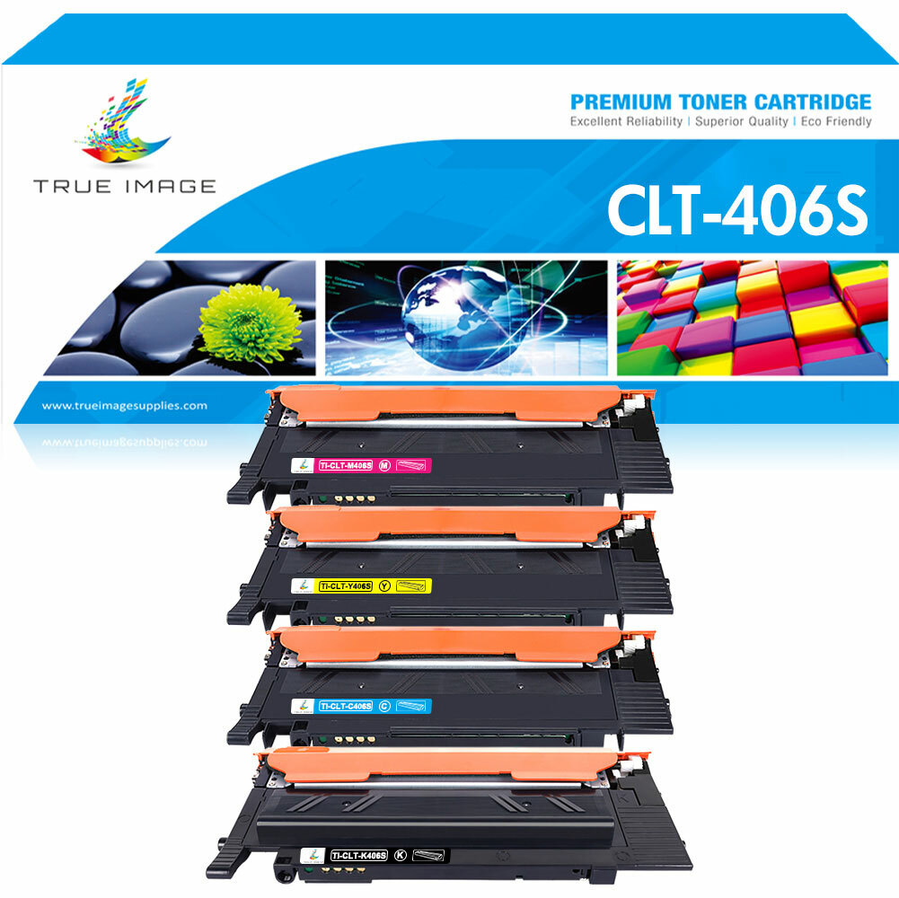 4pk CLT-K406S Toner Cartridges for Samsung CLP-365W CLX-3305FW 3306W C410W C460W