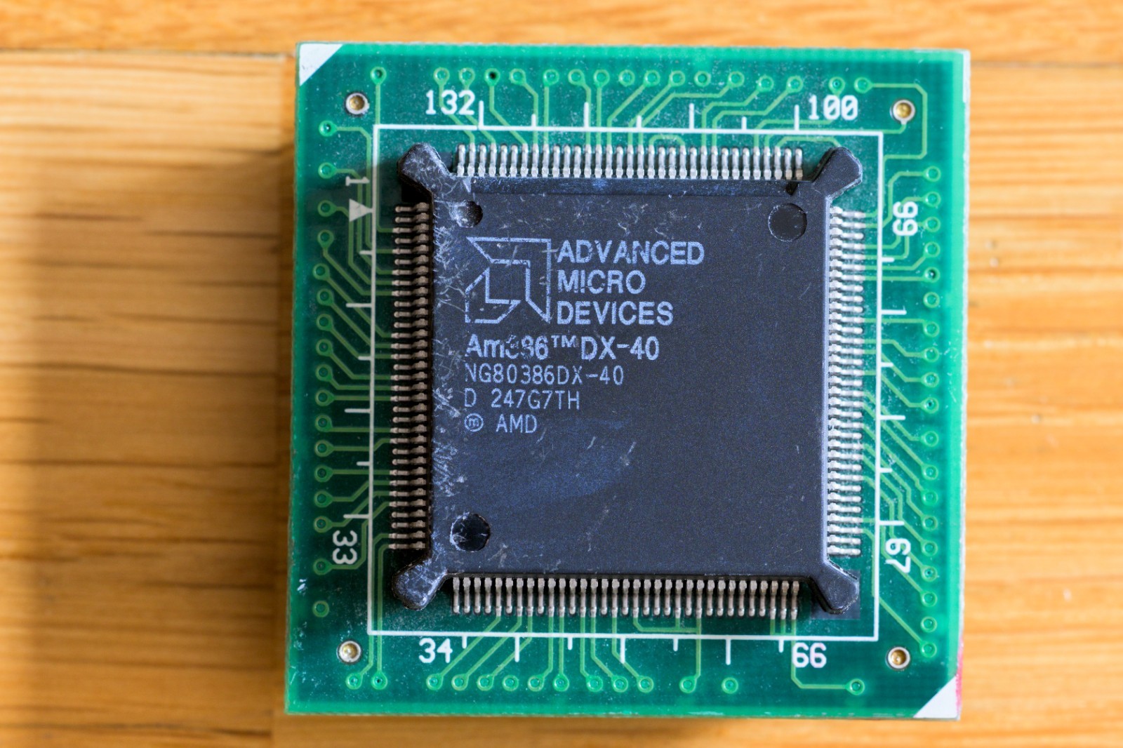 AMD Am386 DX-40MHz 386 PGA 132 CPU - Working