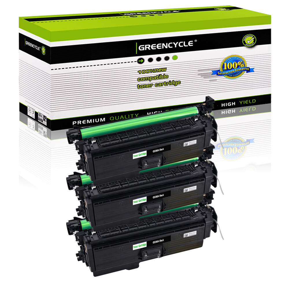 3PK CE260A BK Toner Cartridge Fits for HP 647A Laserjet CP4025 CP4525n CP4025n