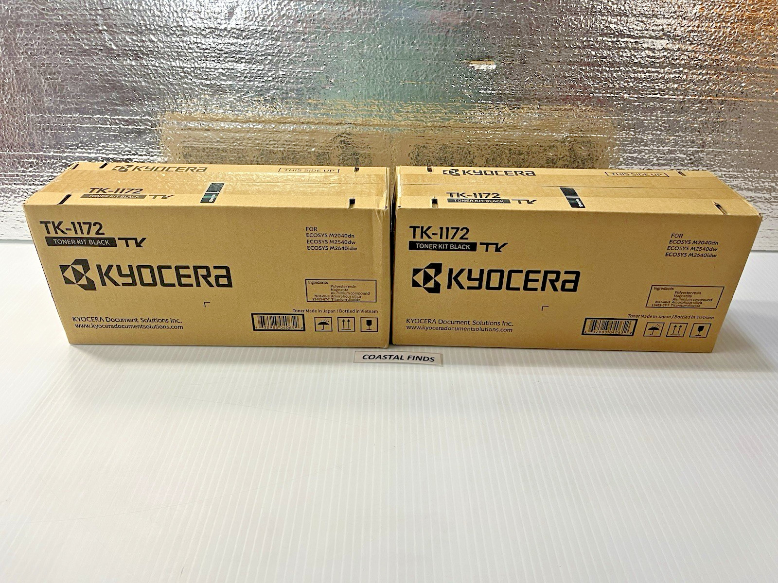 Kyocera TK-1172 Toner Kit Black Cartridge Lot (2) OEM NEW Genuine Sealed TK1172