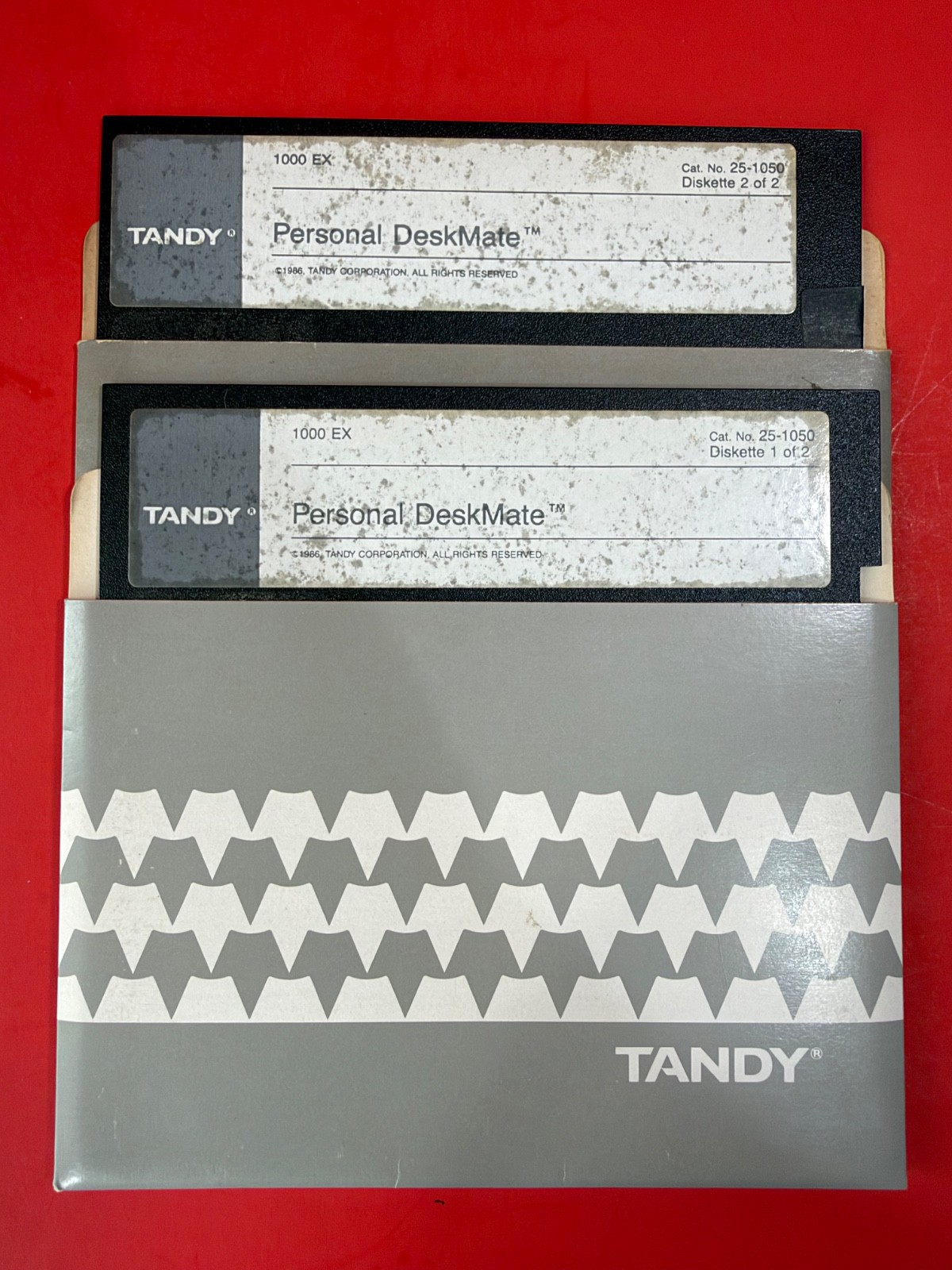 Tandy 1000 EX Personal Deskmate Lot of 2 Disks