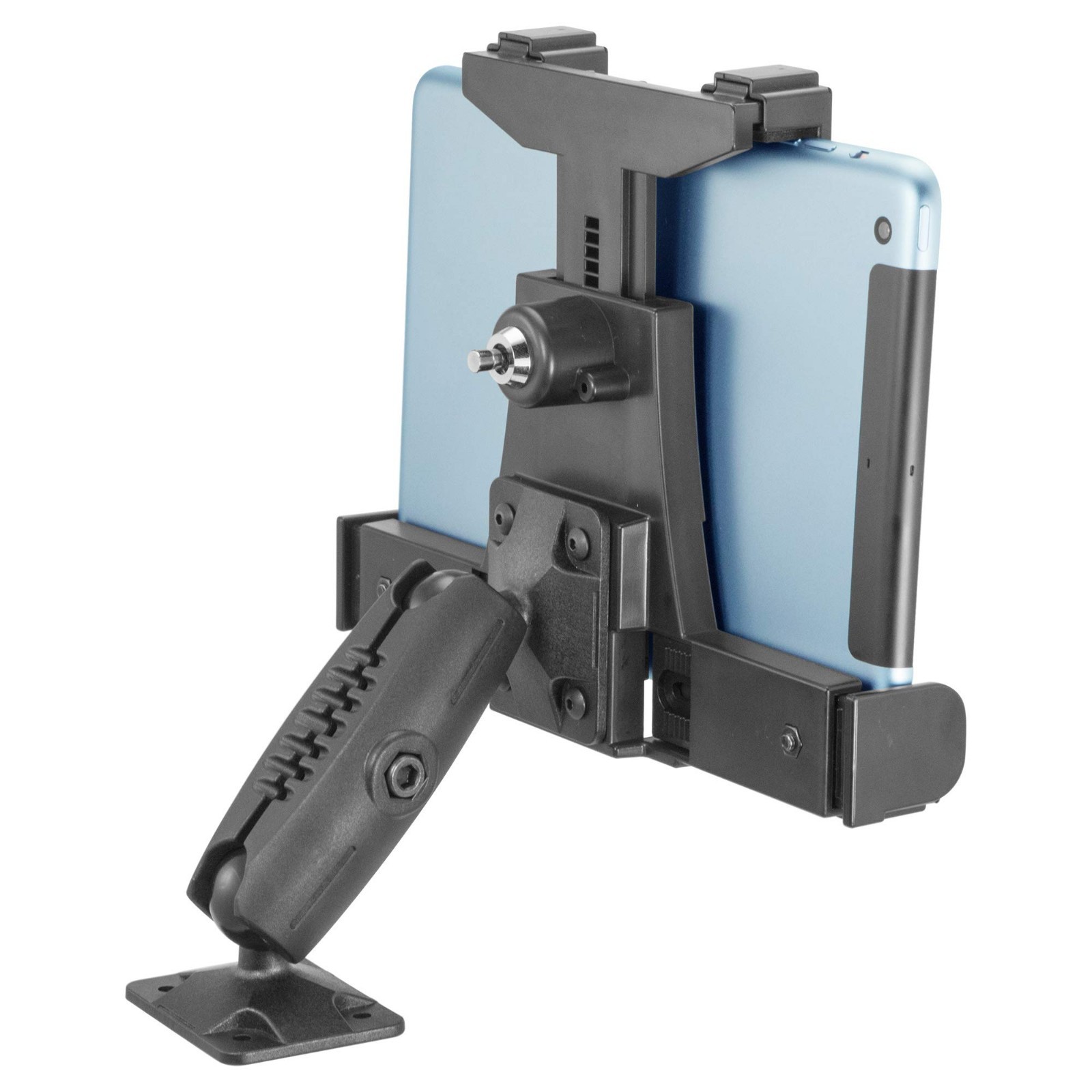 Heavy Duty Locking Tablet Mount for 7"-10" Tablets - Drill Base for Trucks & Wal