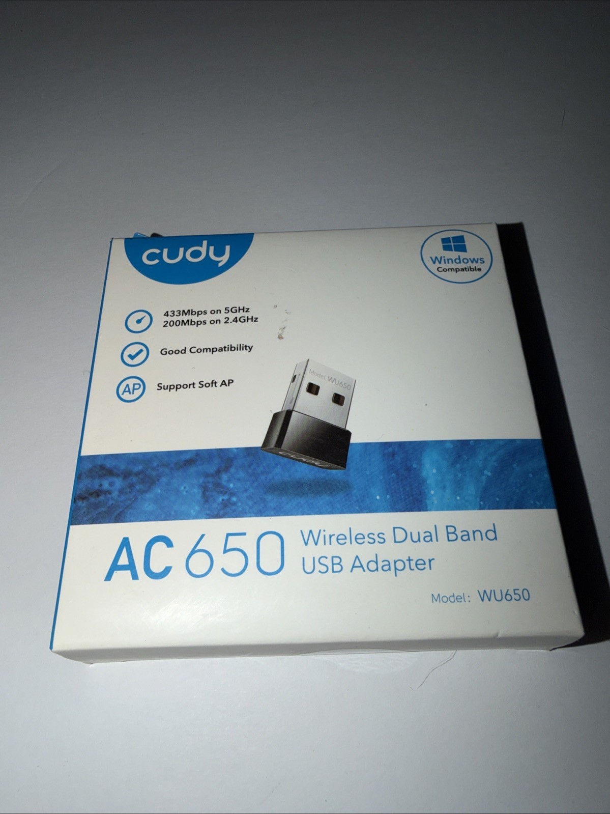 Cudy AC650 Wireless Dual Band USB WiFi Adapter 200Mbps Windows Compatible
