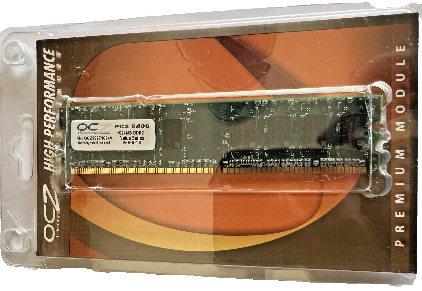 OCZ Value Series 1GB DDR2 667 (PC2 5400) Desktop Memory Model OCZ26671024V