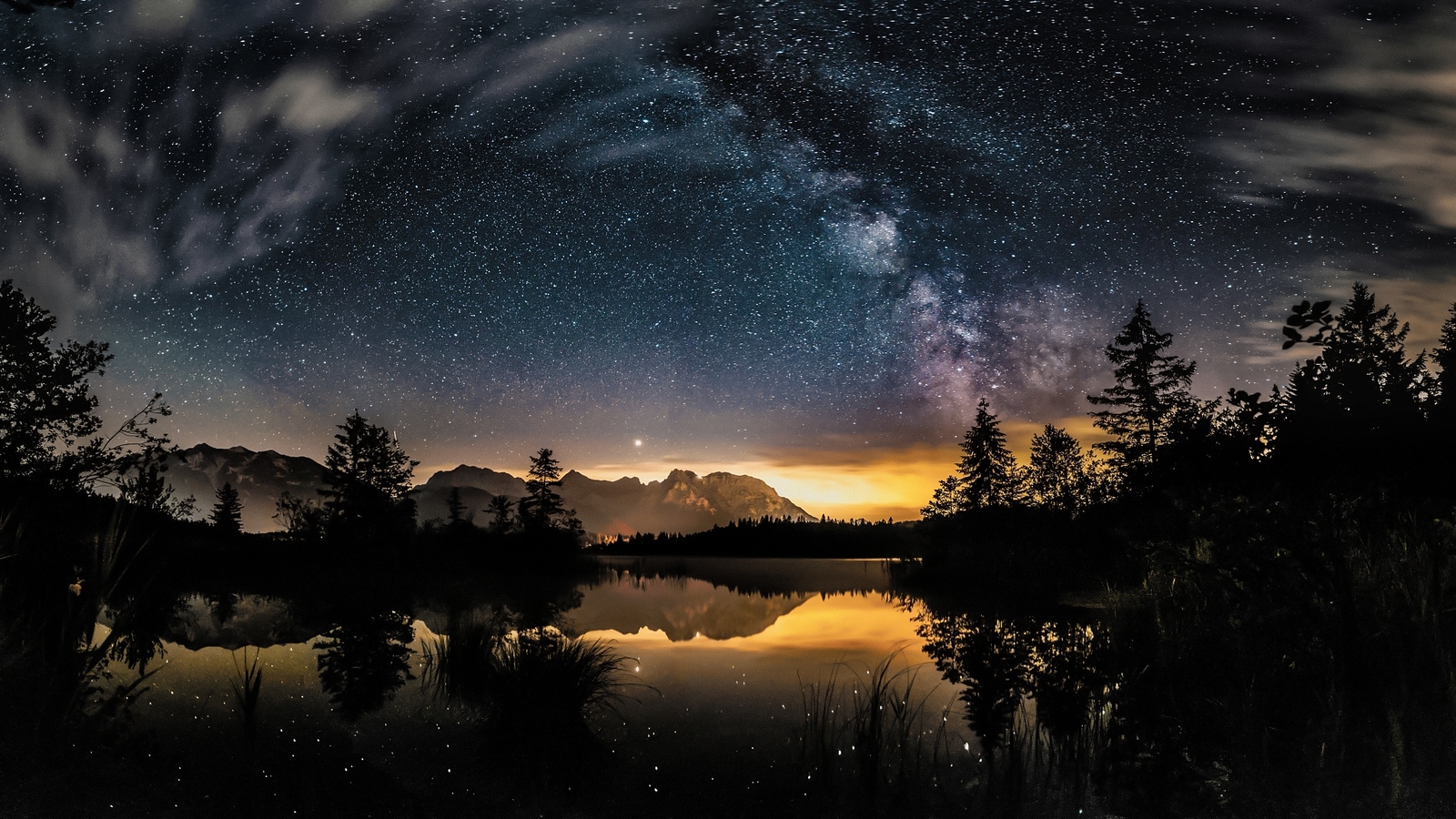 Landscape dark night sky Custom Gaming Mat Desk