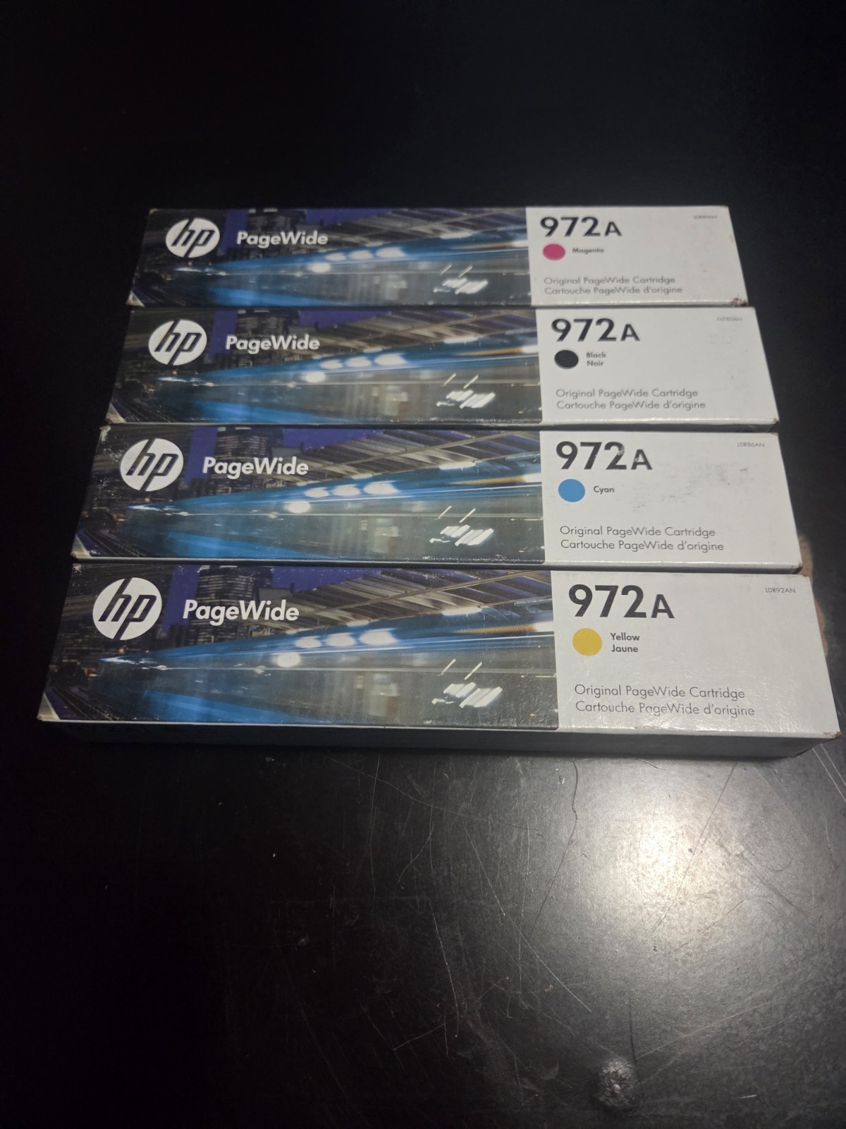 2025 HP Genuine Inkjet Ink Cartridges Cyan Magenta Yellow Black Set of 4 pcs
