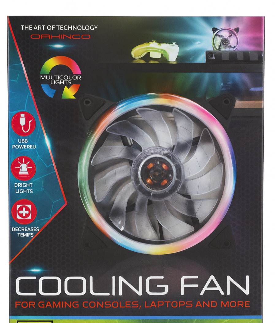 Bytech USB Multi Color Cooling Fan For Gaming Consoles Laptops & More (NEW)