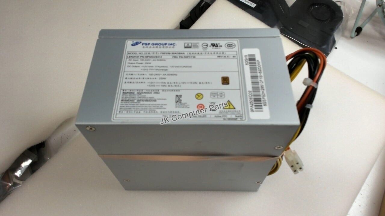 FRU,PWR_SUPPLY,100-240Vac,250W 85%