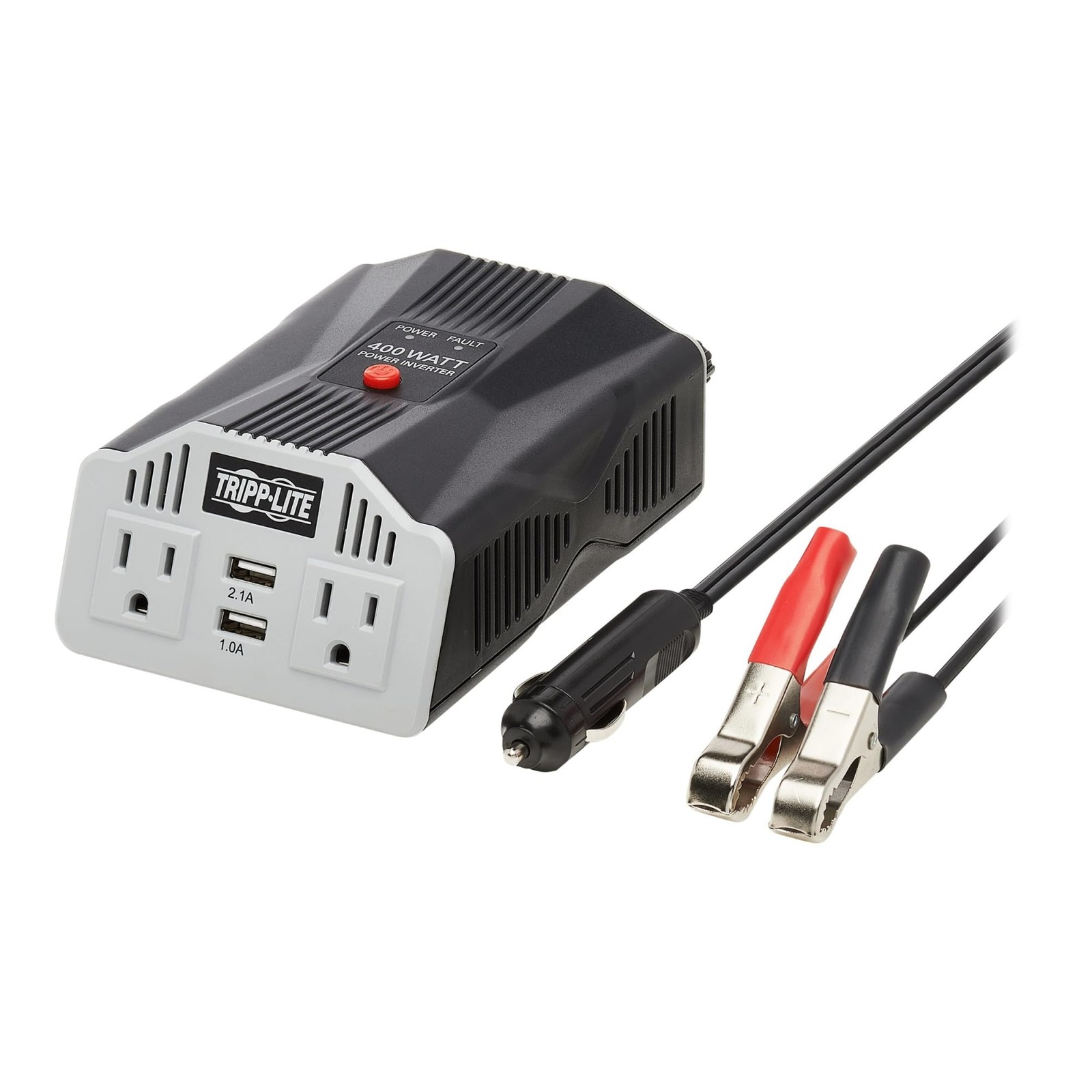 Tripp Lite 400W Car Power Inverter 2 2 Usb Charging Ports Auto Inverter Ultra