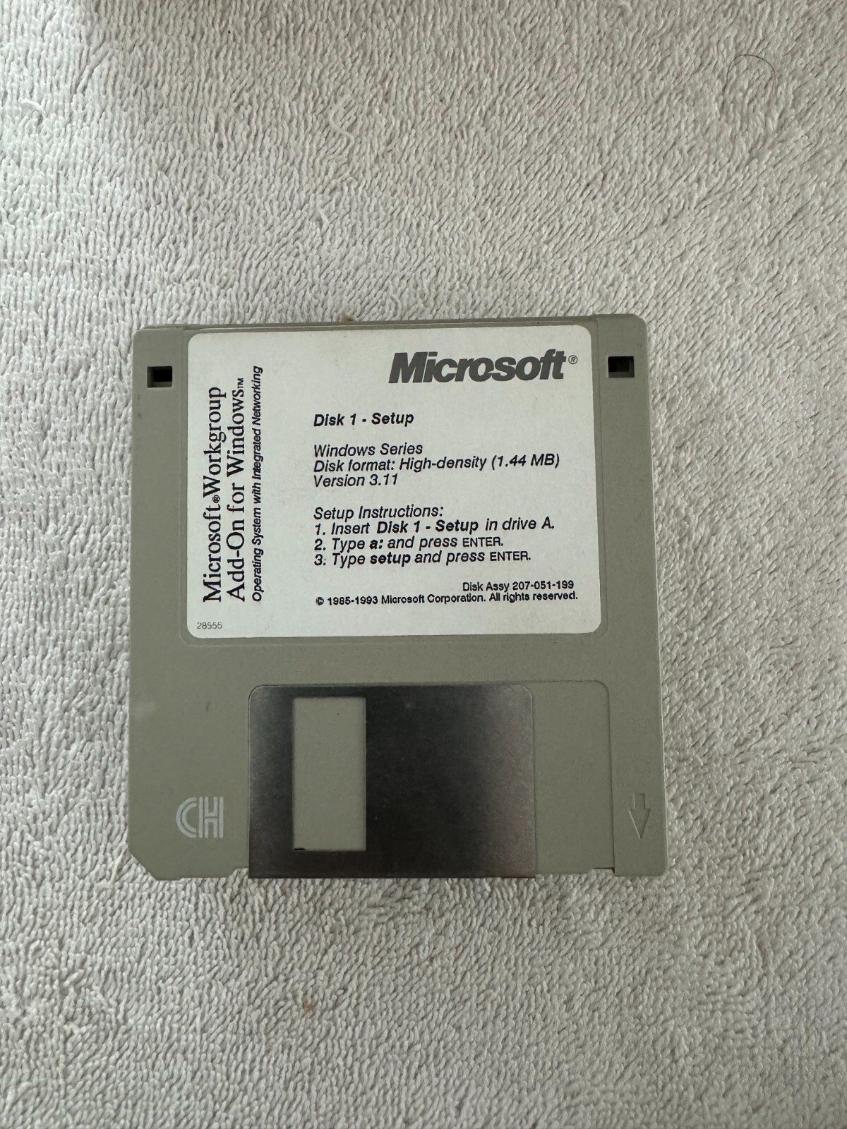 Microsoft Workgroup Add-On for Windows - 8 Floppy Disk Set