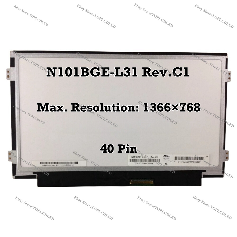 N101BGE-L31 Rev.C1 10.1" HD 1366×768 LCD LED Screen For HP Pavilion 10-e Series