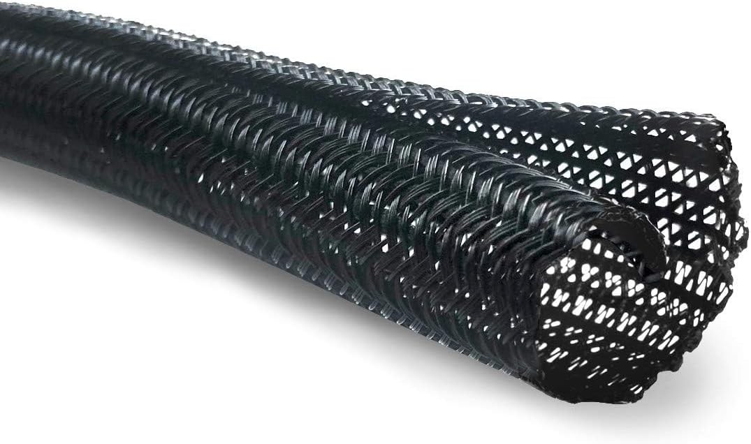 MGI Speedware Braided Split-Sleeve Wire Loom for High-Temperature Automotive Har