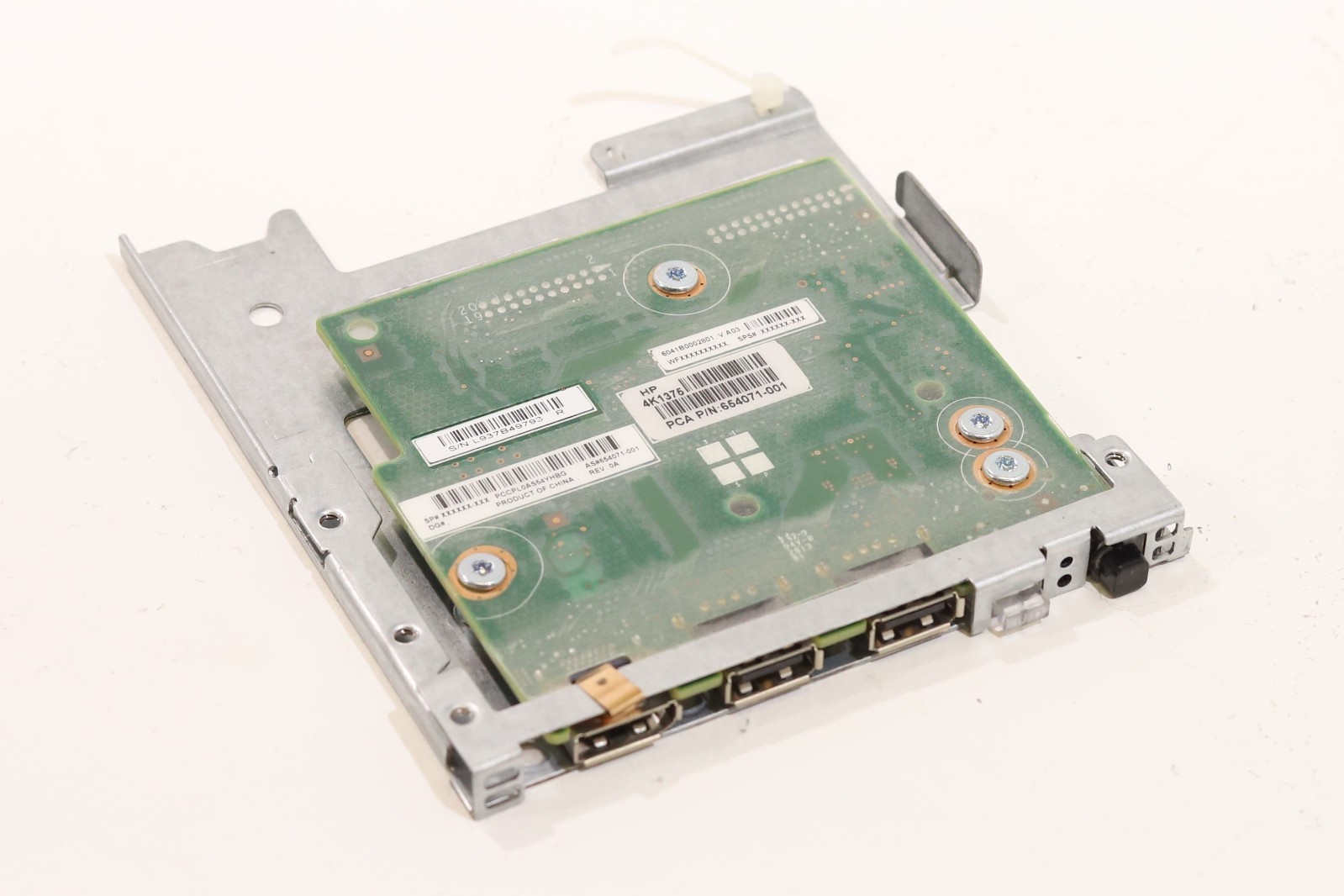 HP ProLiant DL360 Gen8 Front I/O Control Panel Board W/Bracket P/N: 654071-001