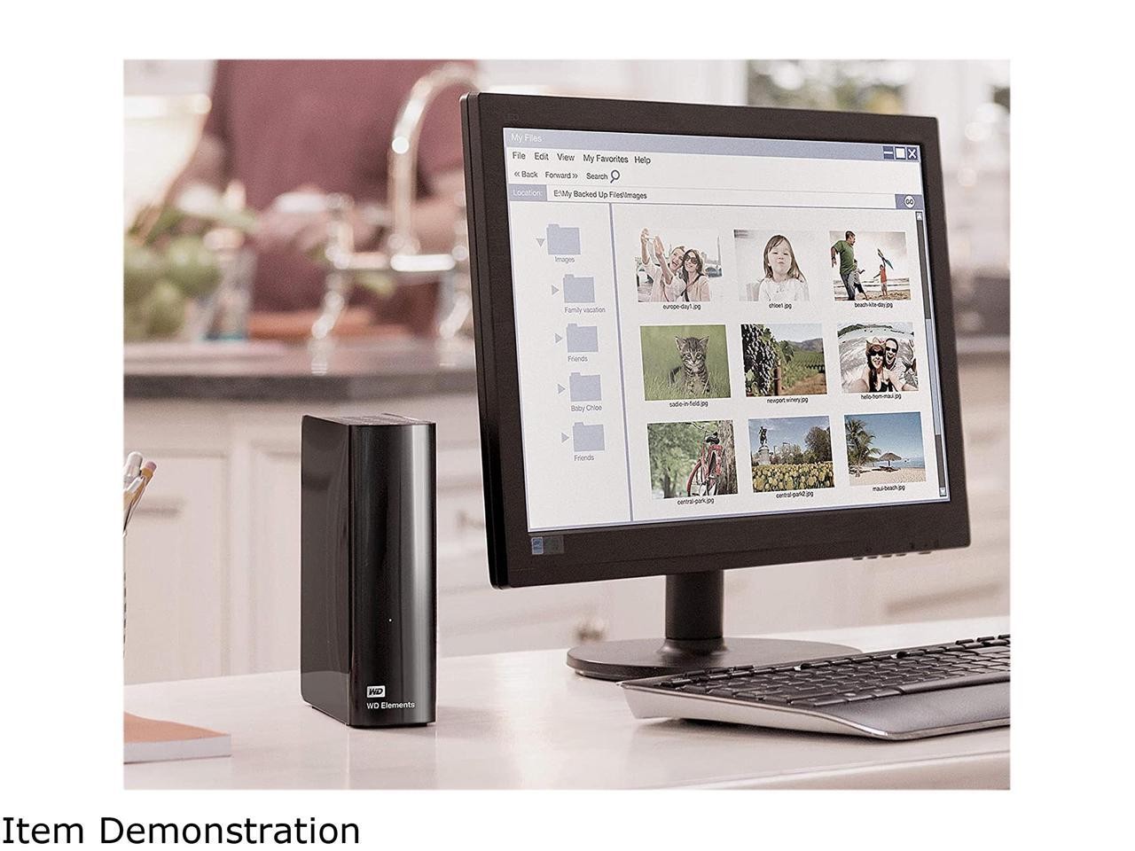 Elements 16TB USB 3.0 Desktop External Hard Drive WDBWLG0160HBK-NESN Black WD
